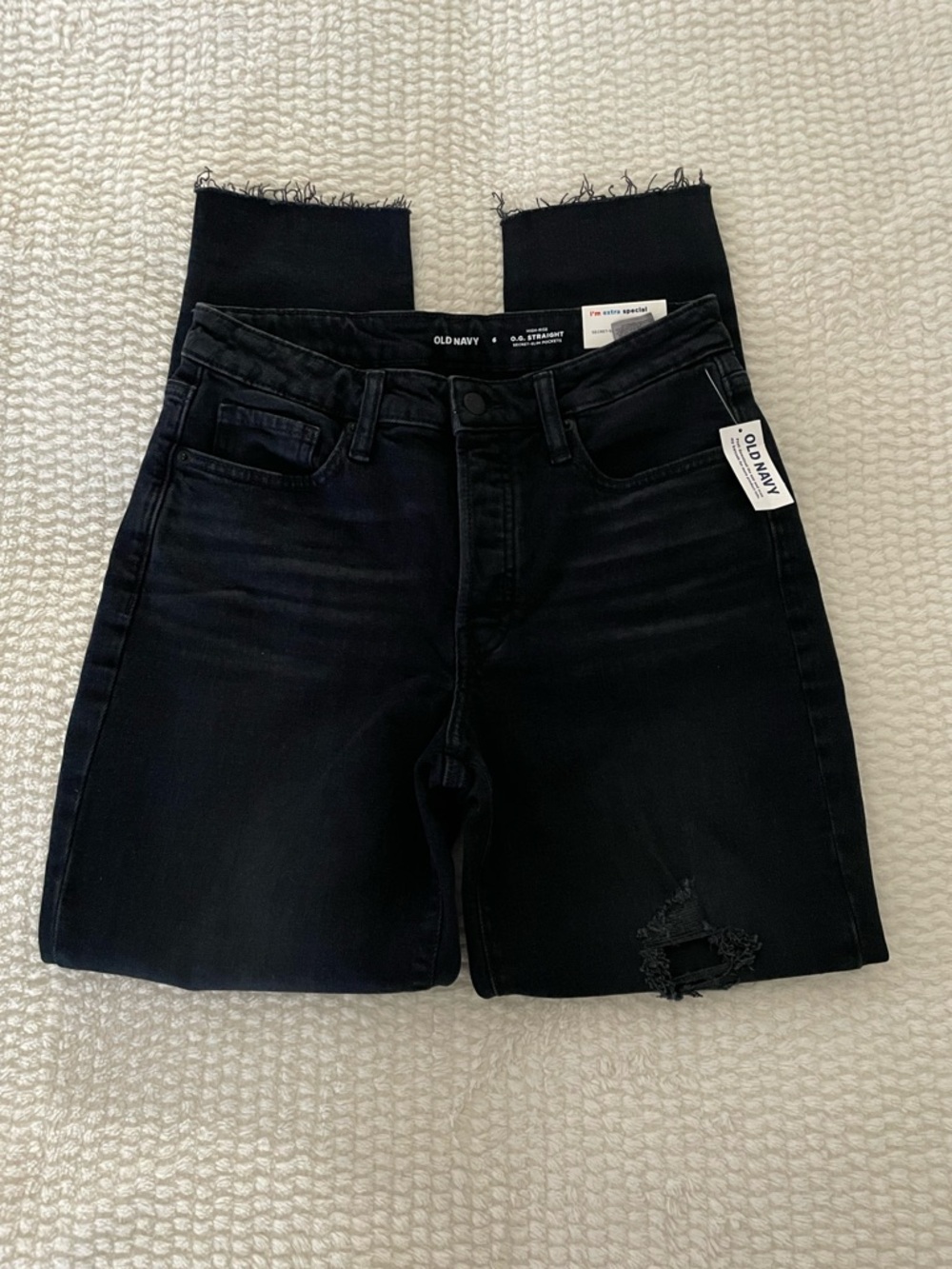 Old Navy Jeans | High-Rise OG Straight Distressed Ankle Jeans | Straight Jeans